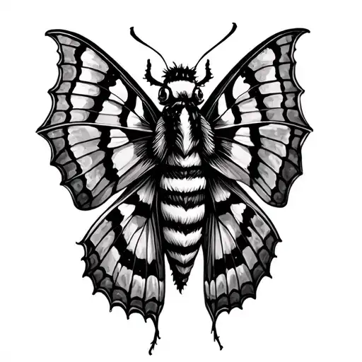 Gypsy Moth tattoo design idea