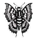Gypsy Moth tattoo design idea