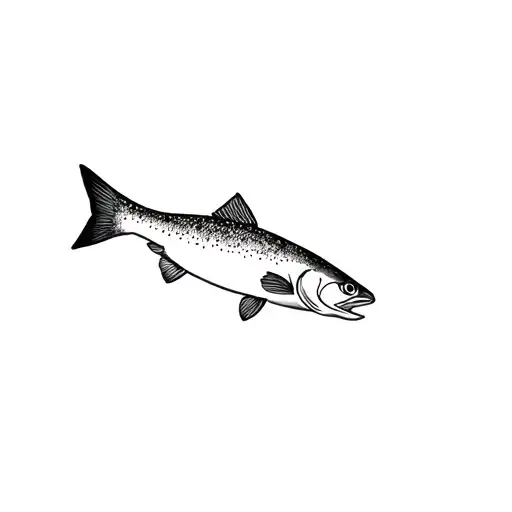 Trout tattoo design idea