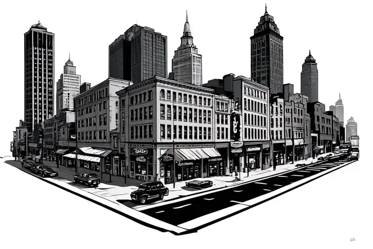 615 Briley Pkwy Eastside old downtown nashville iconic places tattoo tattoo design idea