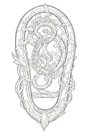 horseshoe tattoo design idea