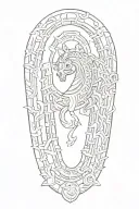 horseshoe tattoo design idea