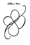 "William Max" infinity tattoo design idea