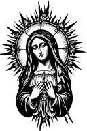 virgin mary tattoo design idea