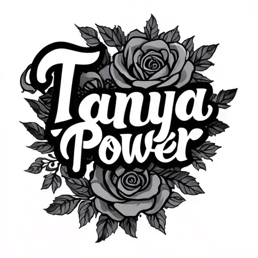 "Tanya Power " wedding date tattoo tattoo design idea