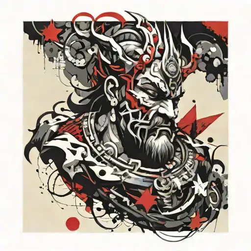 ravana tattoo design idea