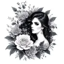 Dark Romance tattoo design idea