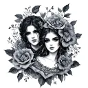 Dark Romance tattoo design idea