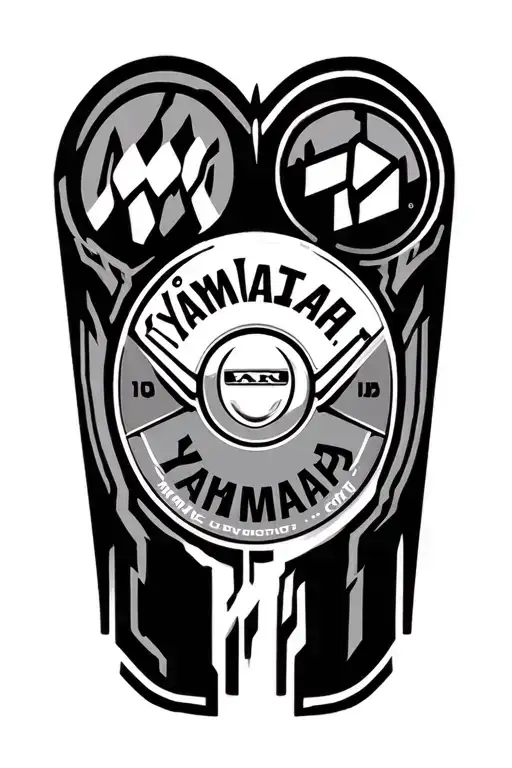 Yamaha, Honda, Aprilia, Zündapp, Kreidler as a circular logo tattoo design idea