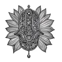 Hamsa tattoo design idea