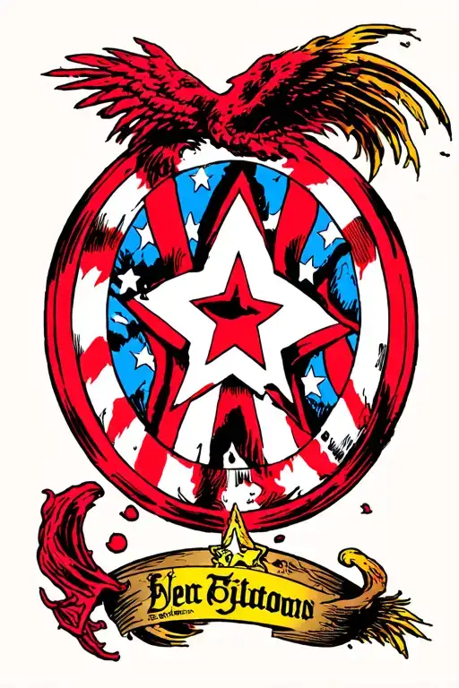 marvel sleeve tattoo design idea