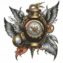 time bomb tattoo design idea