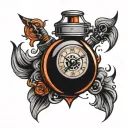 time bomb tattoo design idea