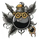 time bomb tattoo design idea