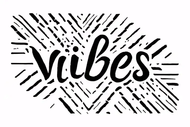vibes tattoo design idea
