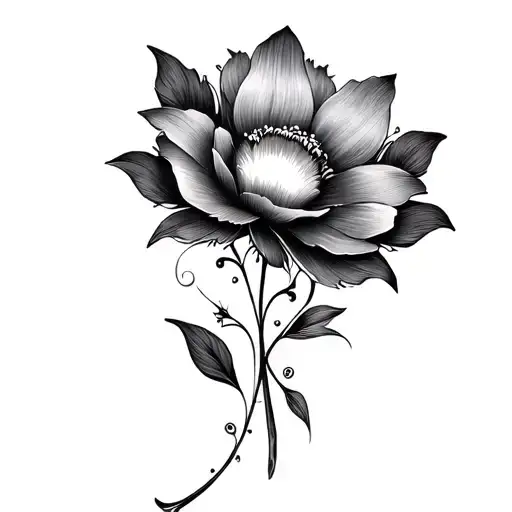 floral pattern incorporating mandala design tattoo design idea