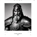 General Maximus, from the movie Gladiator in blackwork tattoo design idea