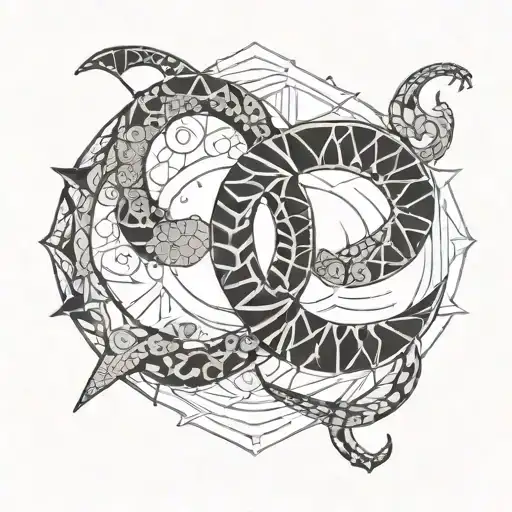 Scorpio Pisces tattoo design idea