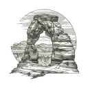 Utah Delicate Arch tattoo design idea
