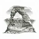 Utah Delicate Arch tattoo design idea