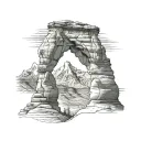 Utah Delicate Arch tattoo design idea