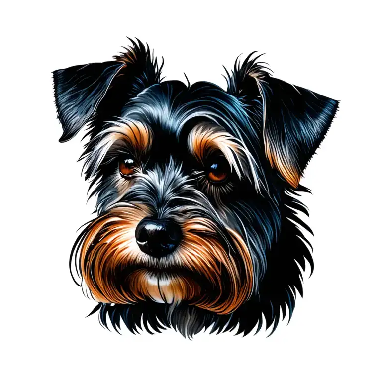 Miniature Schnauzer tattoo design idea