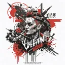 villain quote tattoo design idea