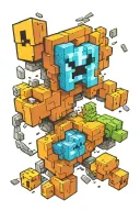 minecraft tattoo design idea