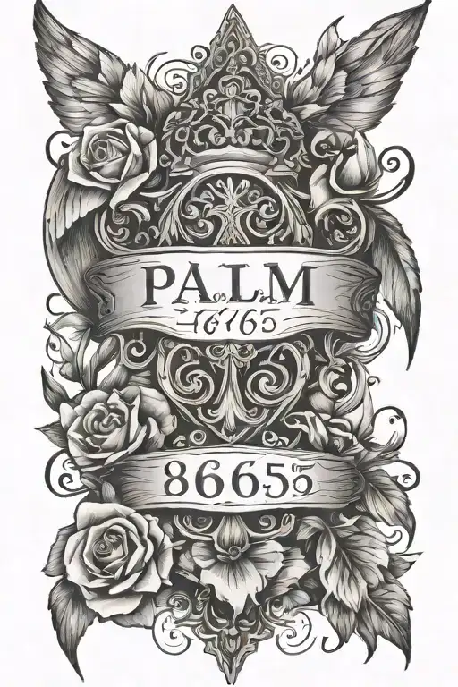psalm 46:5 tattoo design idea