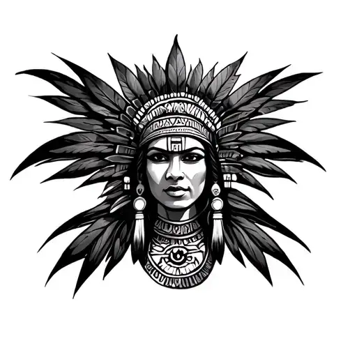 Inca trilogy with chicana tattoo design idea