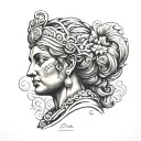 diké greek goddes tattoo design idea