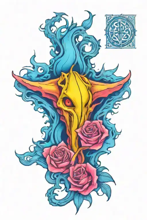korn metal band tattoo design idea