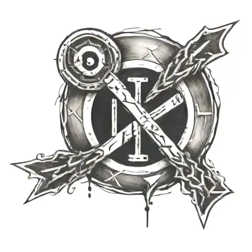 fehu, wunjo, jera and dagaz rune circle tattoo design idea