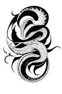 snake sublime half sleeve tattoo design idea
