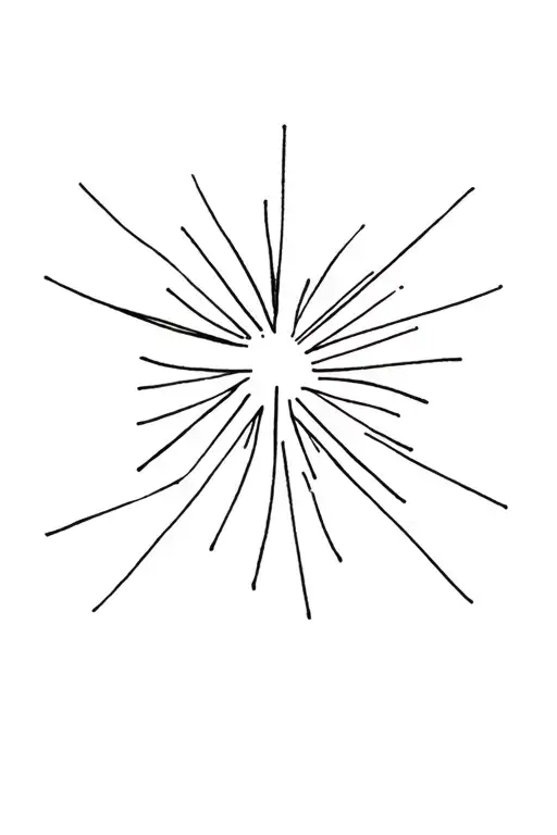 starburst tattoo design idea