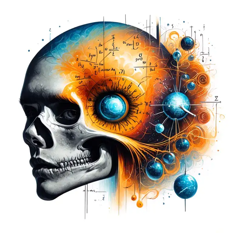 Nova written in scientific equation tattoo design idea