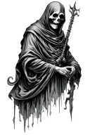 grim reaper tattoo design idea