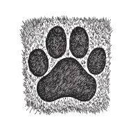 cat memorial inked paw print tattoo design idea