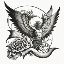 Samael writing with Alone writings tattoo design tattoo design idea