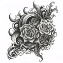 ocd enxity tattoo design idea