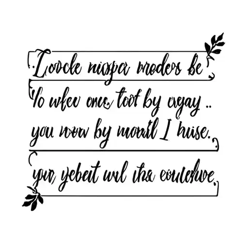 Bible verse with borders around the text in cursive Chicano style  tattoo design idea