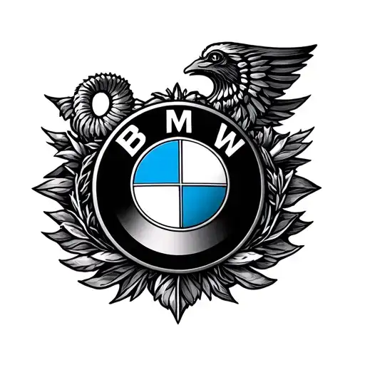 bmw badge tattoo design idea