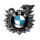 bmw badge tattoo design idea