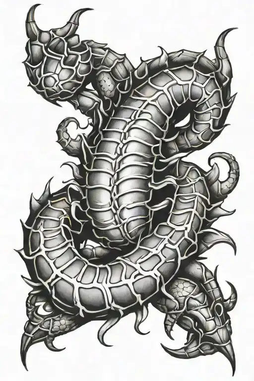 Scorpio + The Sin of Greed tattoo design idea