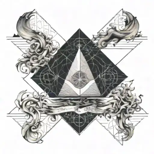 ocean and Bible scripture tattoo design idea