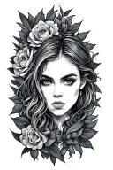 fate up against your will tattoo design idea