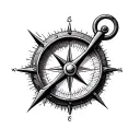 Hunting Compass tattoo design idea