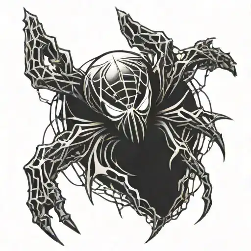 phantom troupe spider chained tattoo design idea