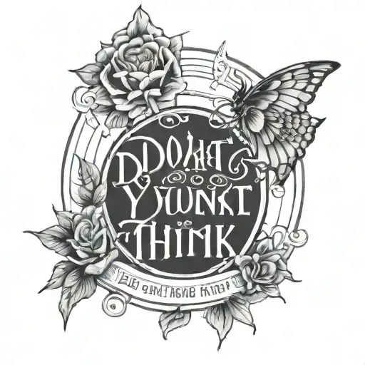 do what you think best but think first tattoo design idea