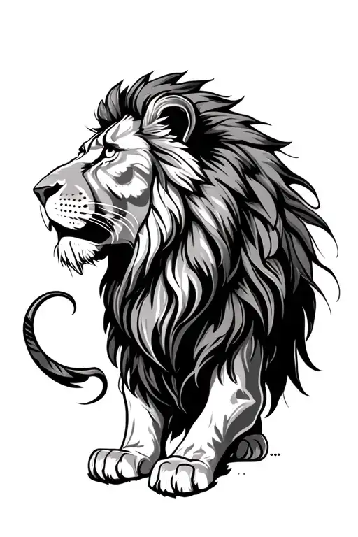 lion, Leo, Rasta, trippy tattoo design idea